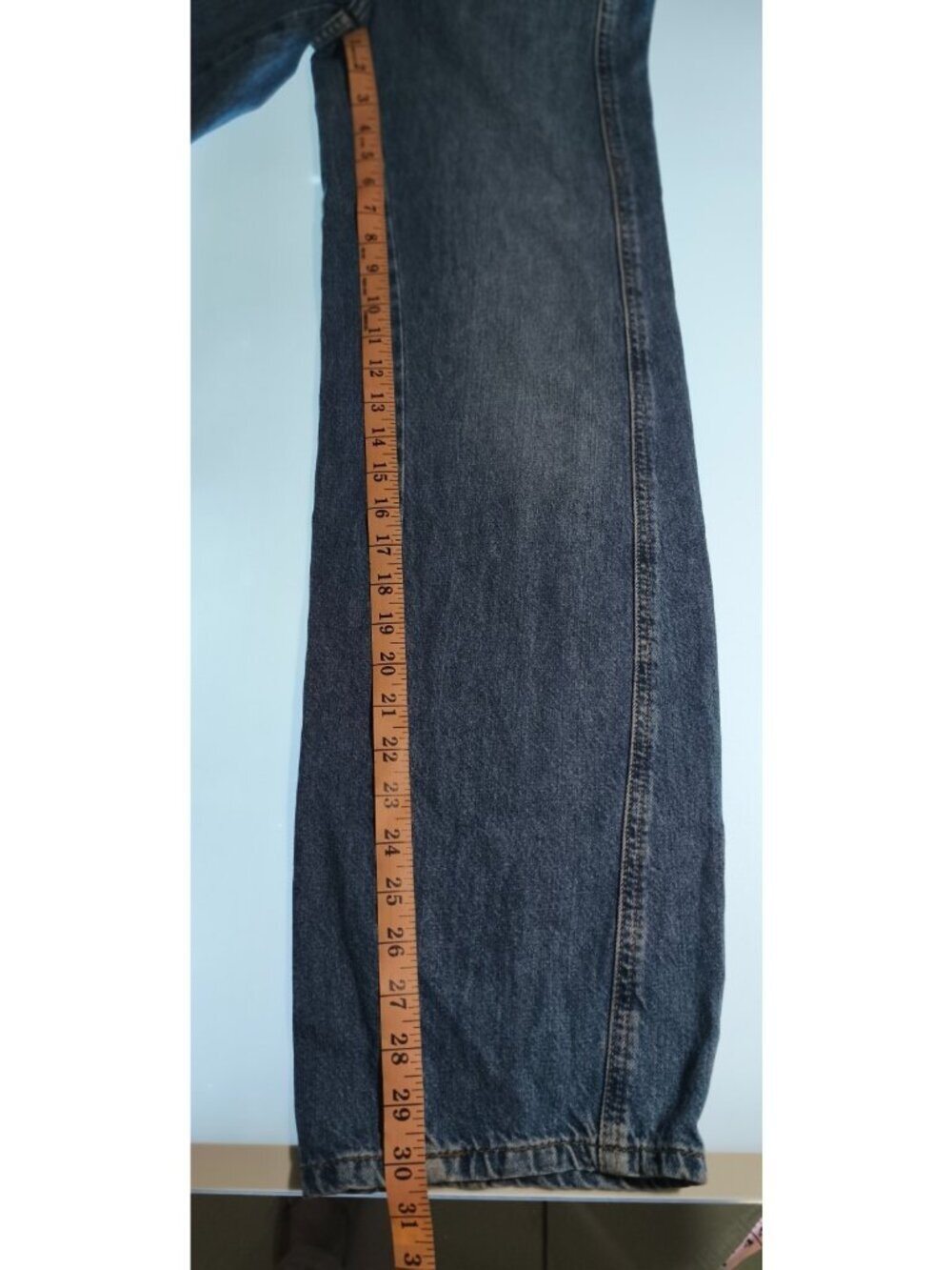 Free People We The Free Astor High Rise Straight Jeans Size 25 Medium Wash Blue - Picture 11 of 12